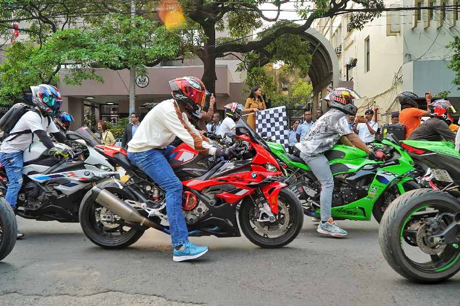 Several superbikes were also part of the rally