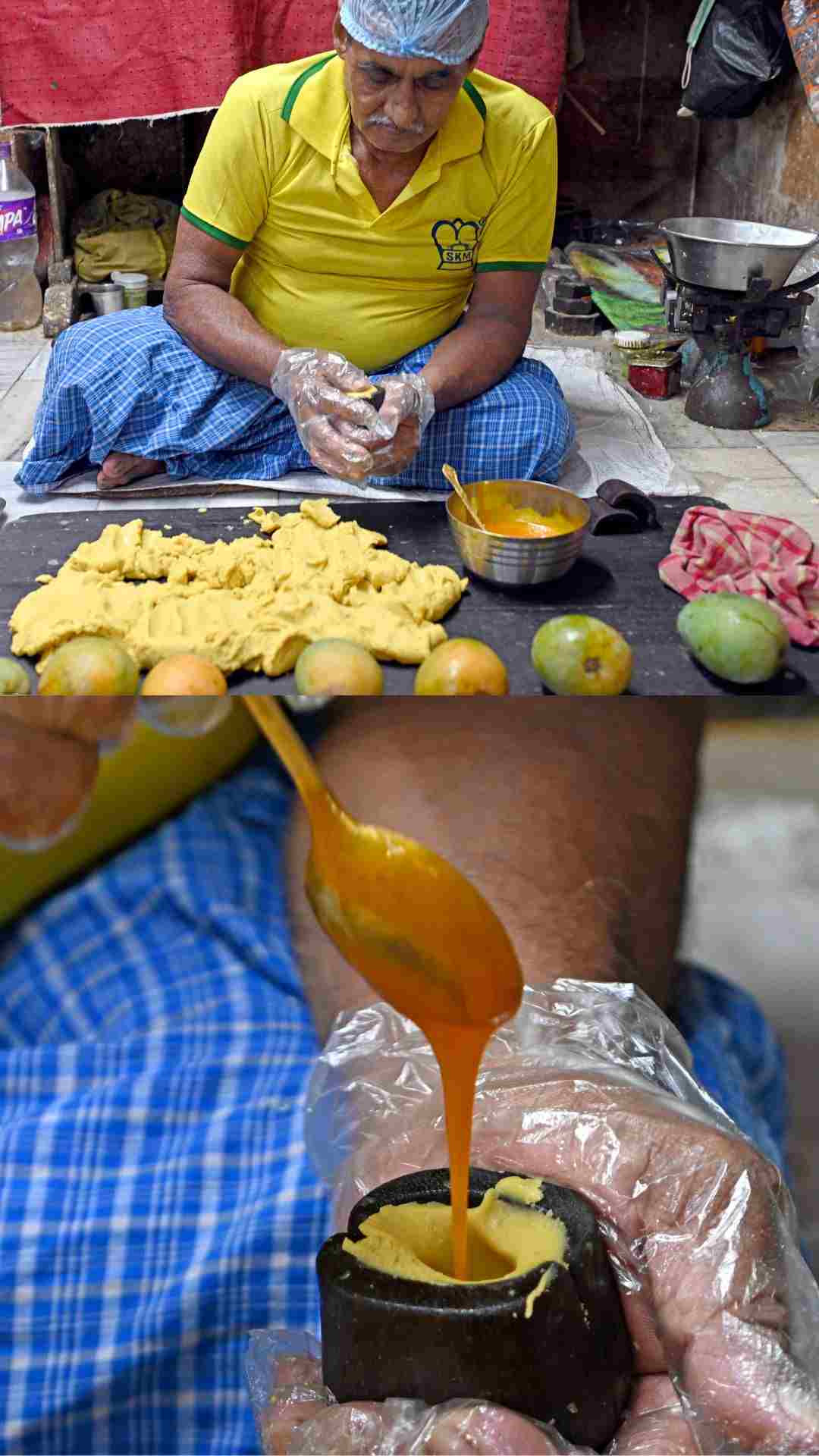 The aamer jolbhora is made from preservative-free, natural Alphonso mango pulp