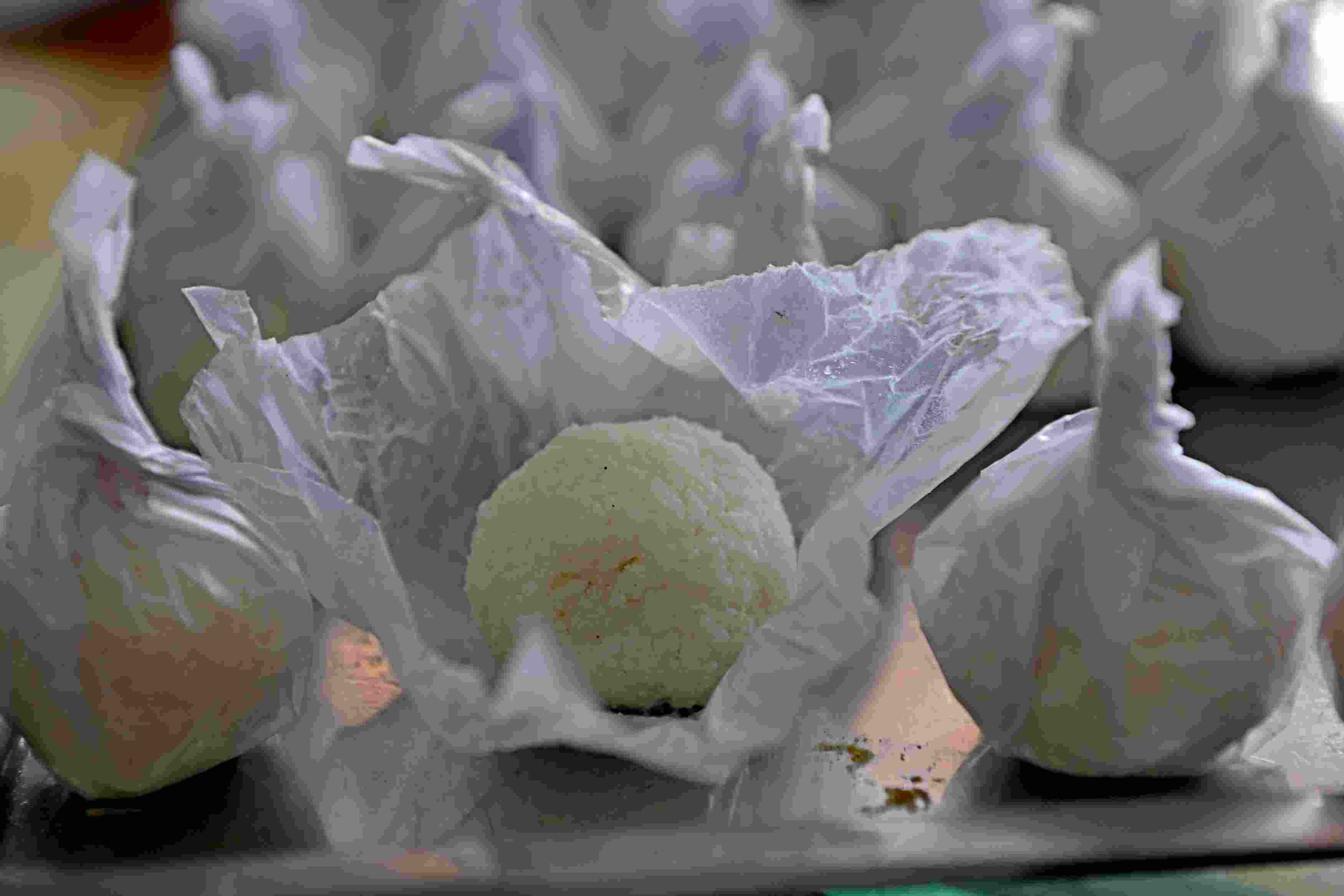 The shop also makes a sweet called motichoor sandesh, named by Tagore
