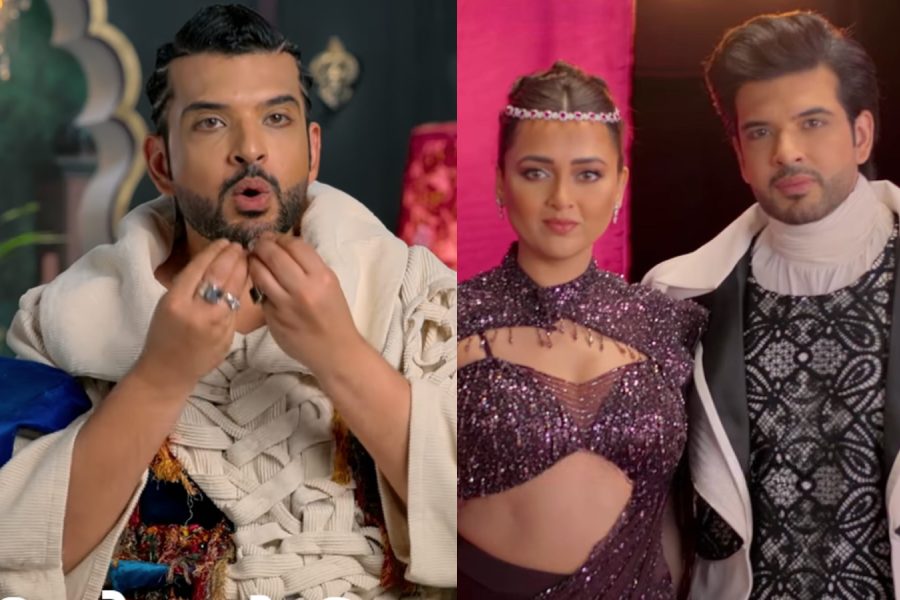 Tejasswi Prakash and Karan Kundrra Desi Bling outfits 