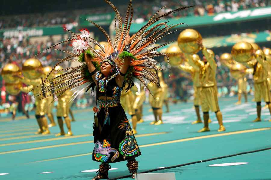  Performers during the opening ceremony in Mexico. (Reuters)