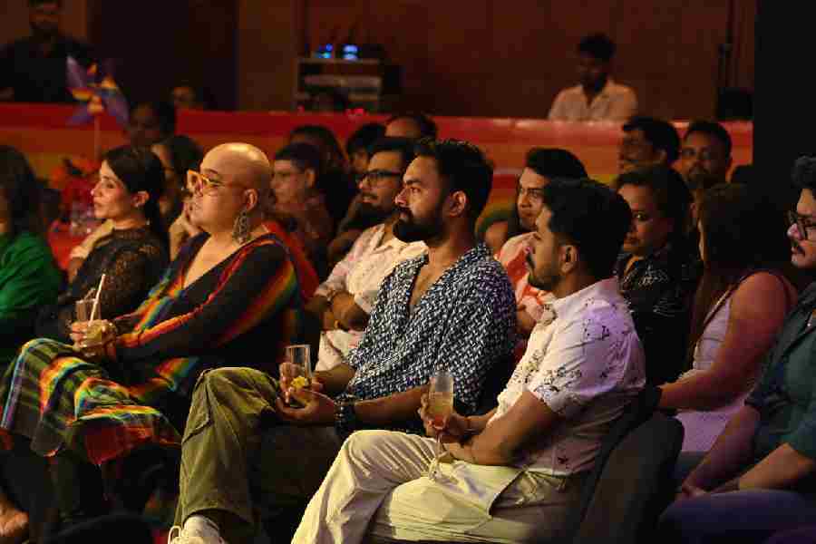 The audience listened with rapt attention as the speakers shared their perspectives on labels and their social relevance