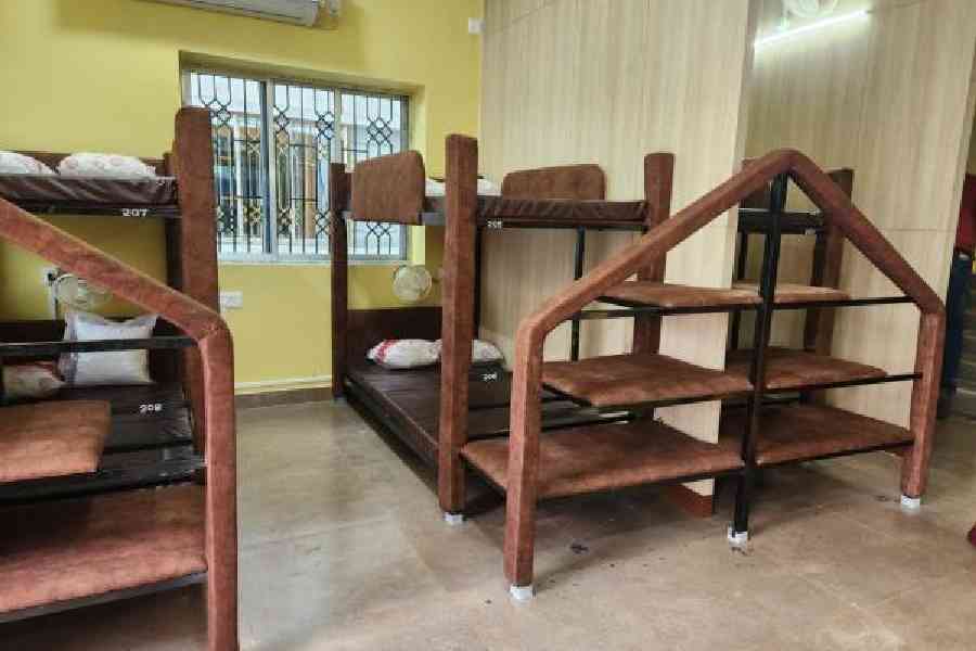 The first floor beds for the children and their mothers