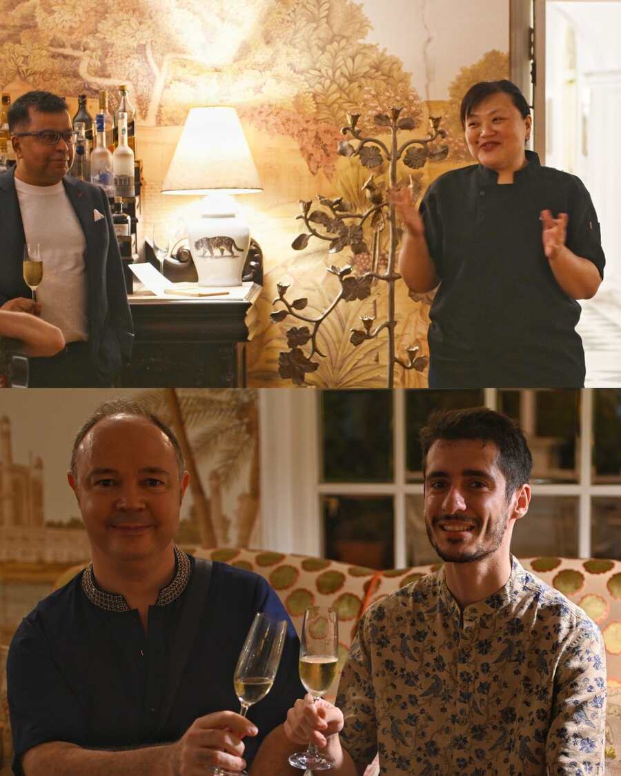 (L-R, clockwise): Argha Sen, founder, Gormei and chef Katherine Lim. Marco Collu, consular attaché and Daniele Panfilo, consul of Italy in Kolkata