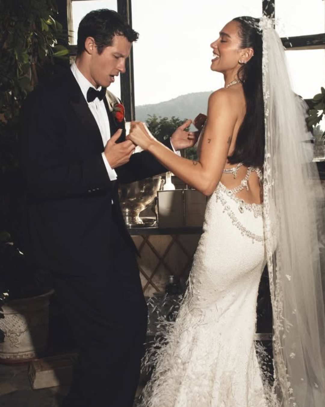 English singer-songwriter Dua Lipa has shared fresh photographs from her intimate wedding to actor Callum Turner