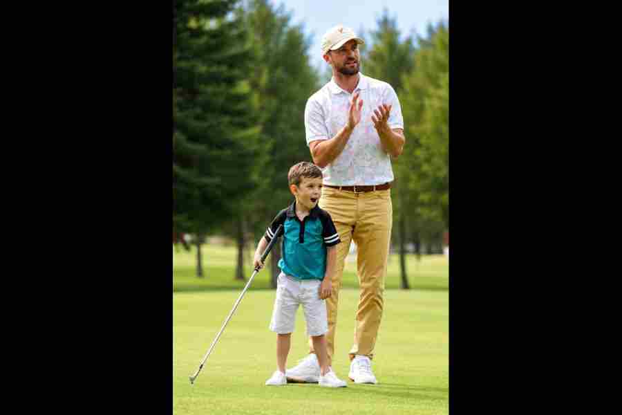 Justin Timberlake with son