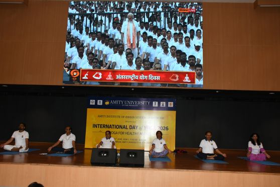 International Day of Yoga 2026 celebration at Amity Noida along with live streaming programme held in Kolkata and led by the Hon’ble Prime Minister of India.