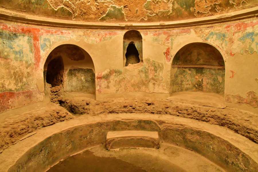 Ruins of an ancient bath in Italy
