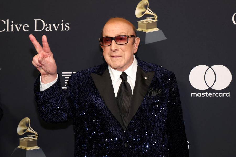 Clive Davis attends the Pre-GRAMMY gala, hosted by the Recording Academy and Clive Davis, in Beverly Hills, California, February 3, 2024.