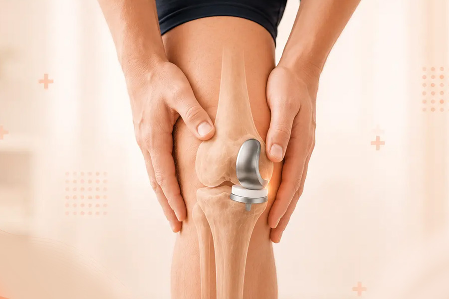Partial knee replacement