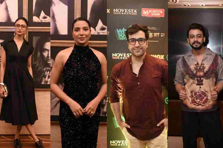 (From left) Shruti Das, Subhashree Ganguly, Abir Chatterjee and Bonny Sengupta