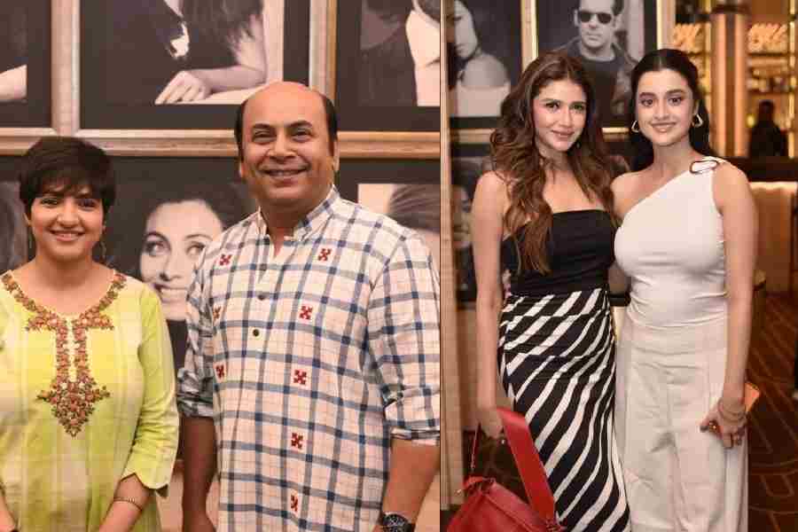 (From left) Lagnajita Chakraborty and Anirban Chakrabarti, Sauraseni Maitra and Darshana Banik