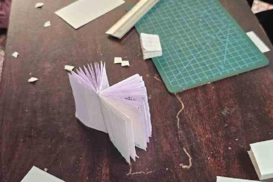 Leave the pages to dry