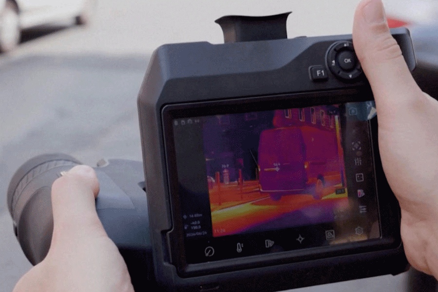 Infrared camera captures intense heat in Rome heatwave