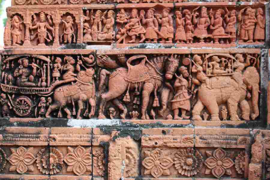 The panel of Kantaji temple in Bangladeshphoto courtesy amit guha