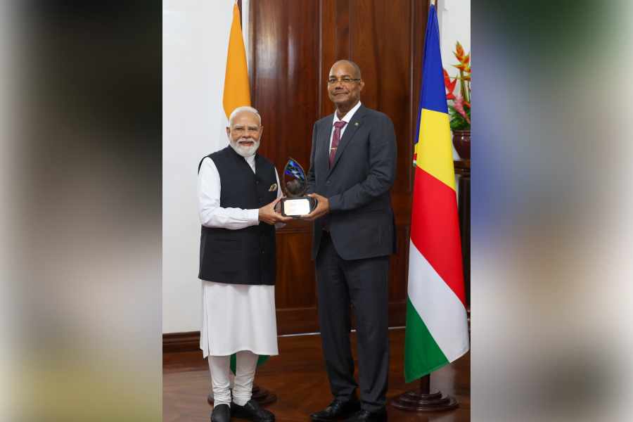 PM Modi receives the 'Guardian of the Blue Horizon' title