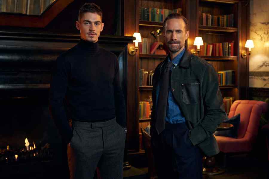 Hero Fiennes Tiffin as Sherlock Holmes and Joseph Fiennes as Silas Holmes in Prime Video’s Young Sherlock. Picture courtesy of Prime Video and Amazon MGM Studios