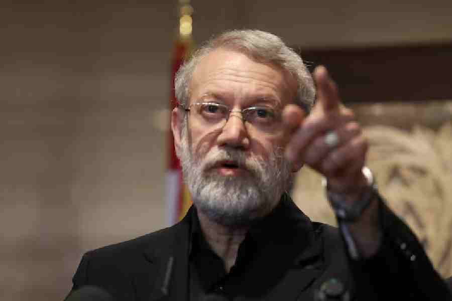 Iran's Supreme National Security Council Secretary Ali Larijani speaks after a meeting, in Beirut, Lebanon August 13, 2025.