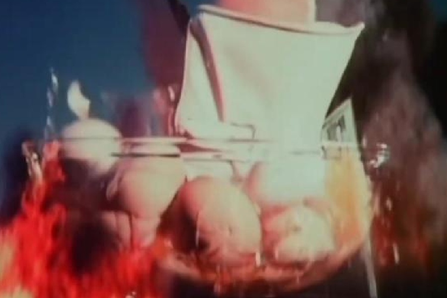 A grab from the 'Brain Damage' video 