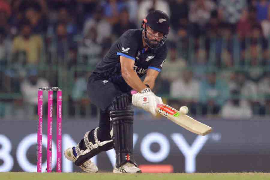 Daryl Mitchell’s contribution will be key for New Zealand in their semi-final clash against South Africa at Eden Gardens on Wednesday. (Reuters)
