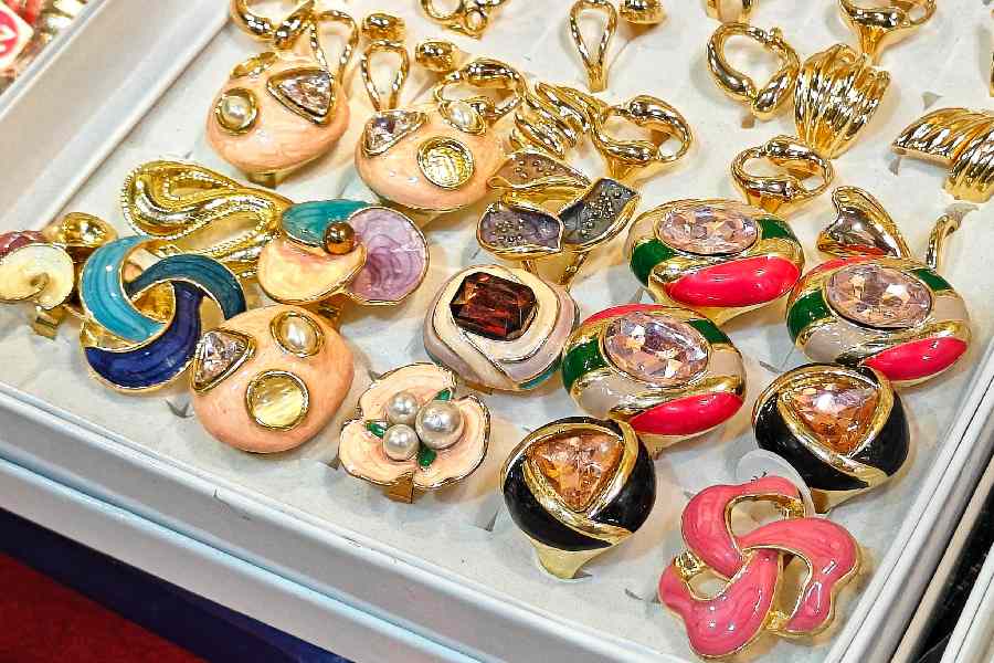 Rings seem the statement accessory of the season.