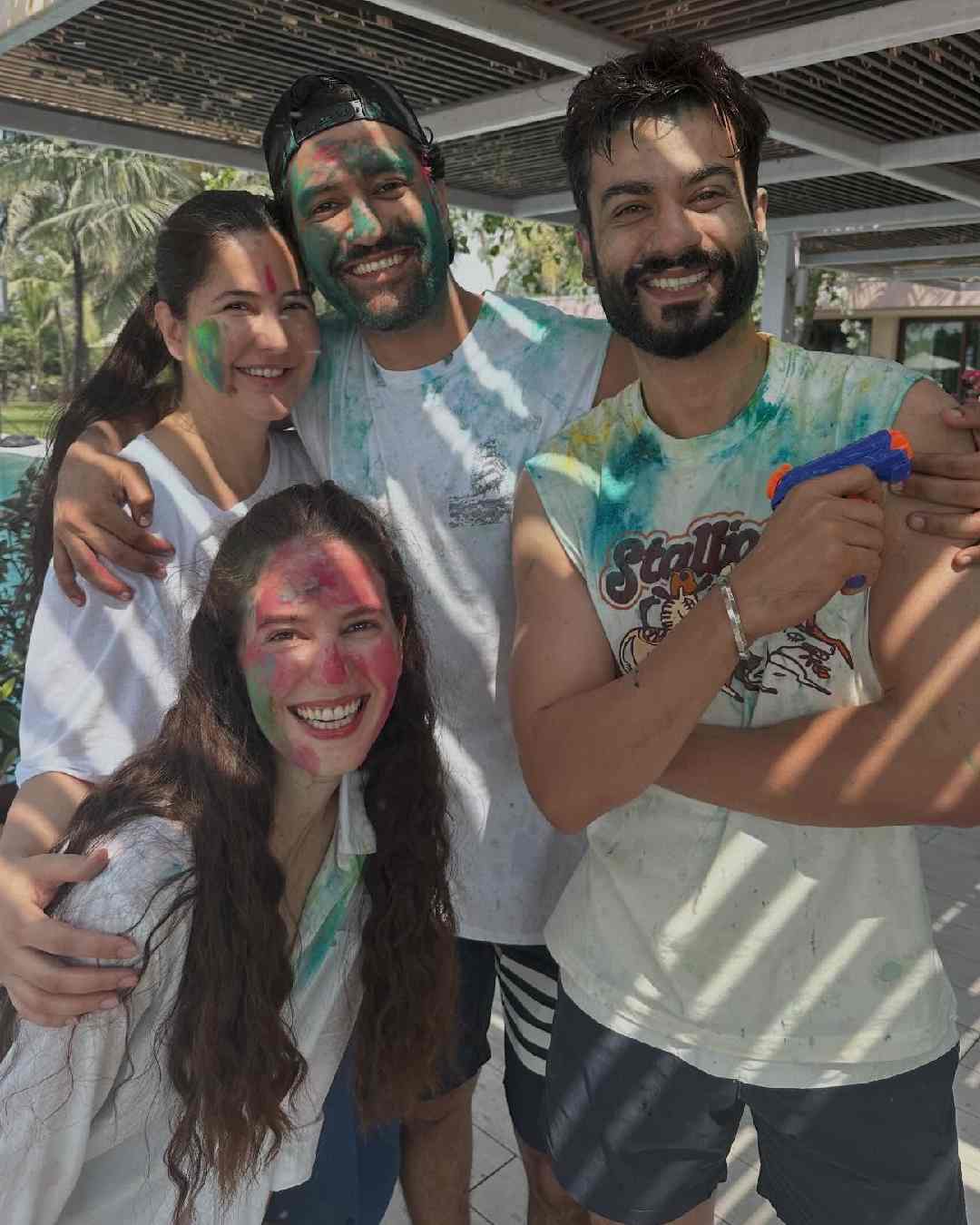 Katrina Kaif and Vicky Kaushal celebrate Holi