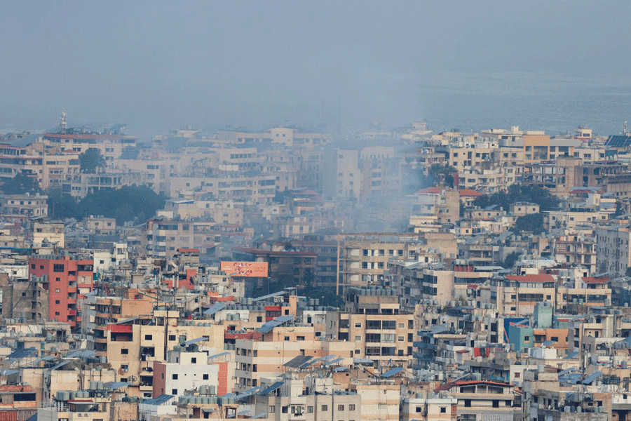 Smoke rises after an Israeli strike on Beirut's southern suburbs, following an escalation between Hezbollah and Israel amid the U.S.-Israeli conflict with Iran, Lebanon, March 4, 2026.