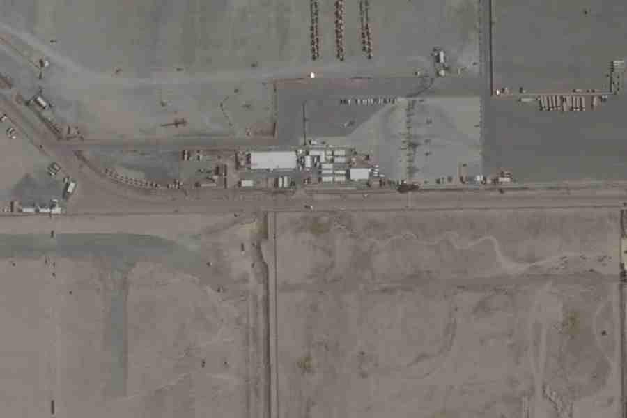 This image provided by Planet Labs PBC shows a Tactical Operations Center at Port Shuaiba, Kuwait, June 26, 2025.
