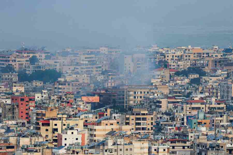 Smoke rises after an Israeli strike on Beirut's southern suburbs, following an escalation between Hezbollah and Israel amid the U.S.-Israeli conflict with Iran, Lebanon, March 4, 2026.