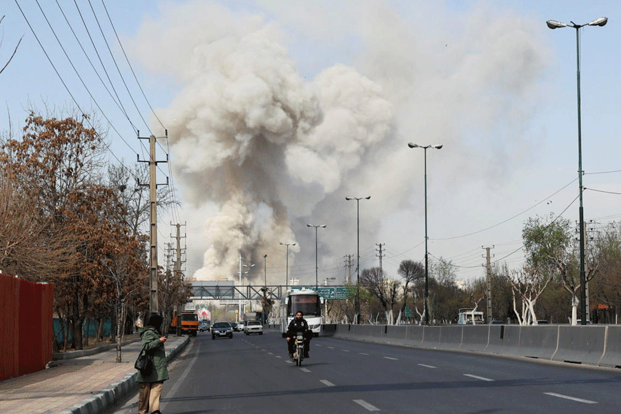 Smoke rises following an explosion, amid the U.S.-Israeli conflict with Iran, in Tehran, Iran, March 5, 2026.