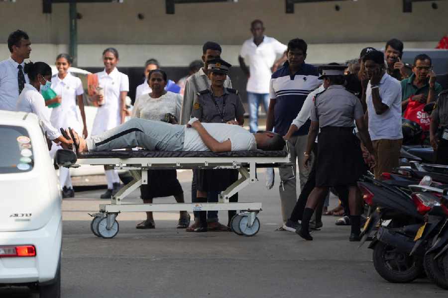 Aftermath of submarine attack on Iranian military ship, IRIS Dena, off the coast of Sri Lanka.