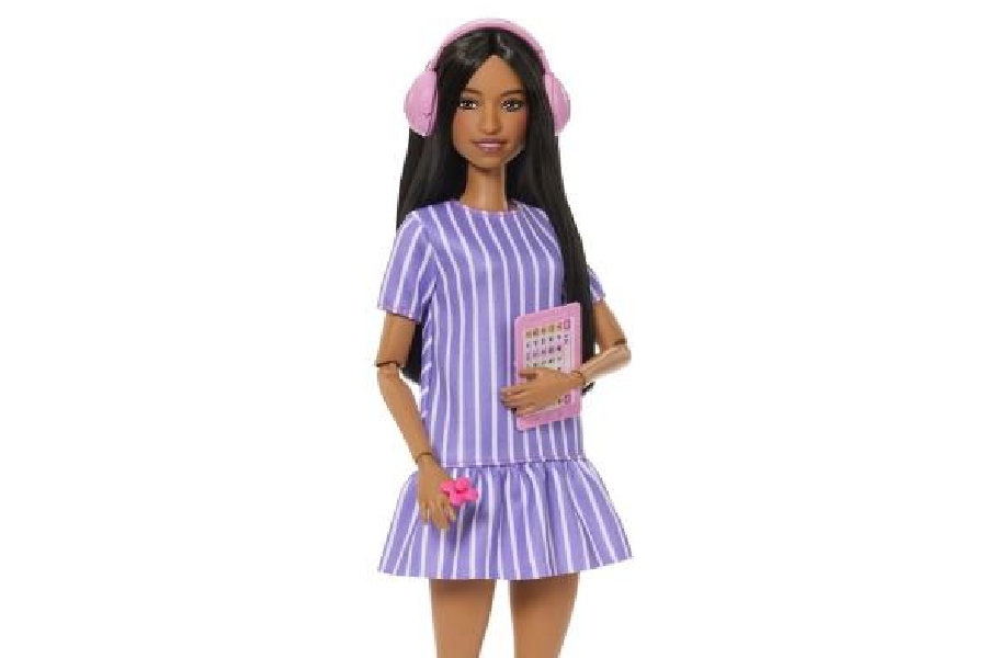 The new Barbie doll with noise-cancellation headphones, a fidget spinner and a tablet with an augmentative and alternative communication app