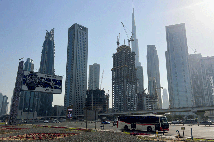 FILE PHOTO: Vehicles drive along a highway, amid the U.S.-Israeli conflict with Iran, in Dubai, United Arab Emirates, March 4, 2026. Picture taken with a mobile phone.