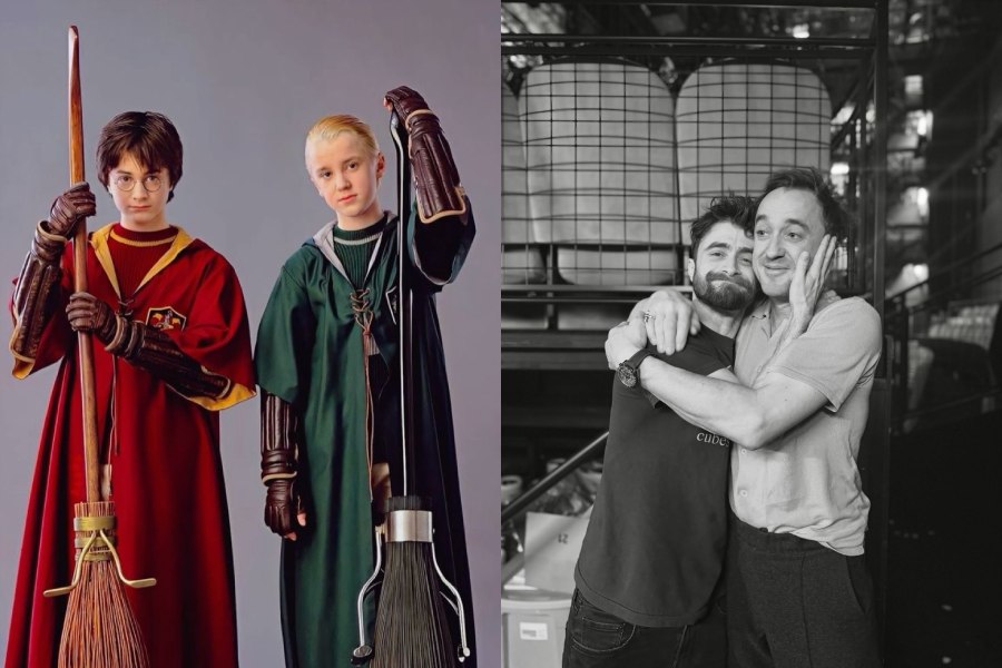 Daniel Radcliffe and Tom Felton