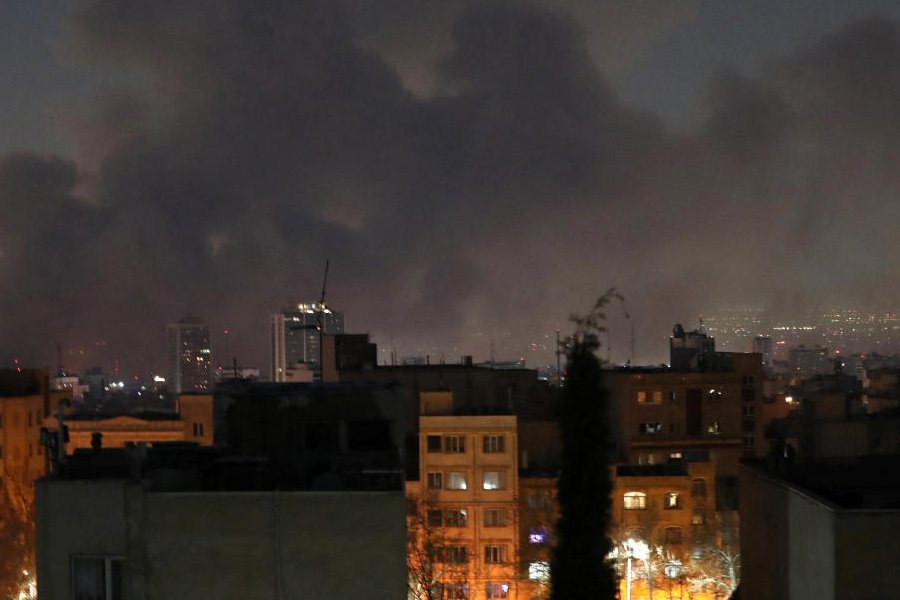 Smoke rises following an explosion, amid the US-Israeli conflict with Iran, in Tehran, Iran, March 6, 2026.