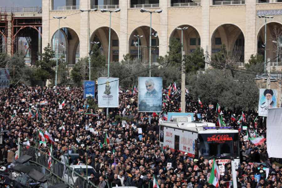 A demonstration in Tehran on Friday against the Israeli-US attacks