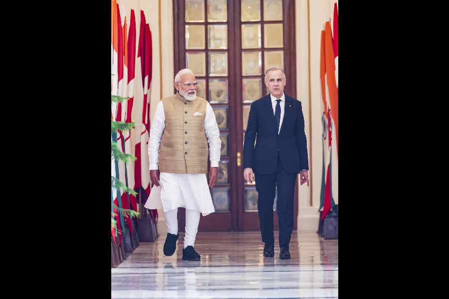 PM Modi with PM Carney