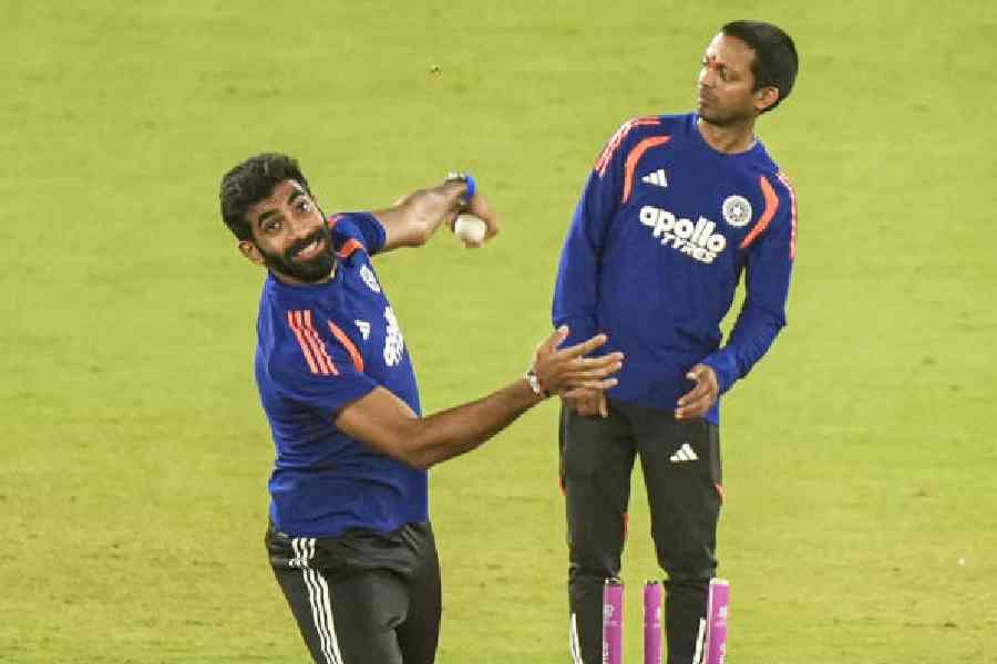 ‘Left-armer’ Jasprit Bumrah on Saturday.