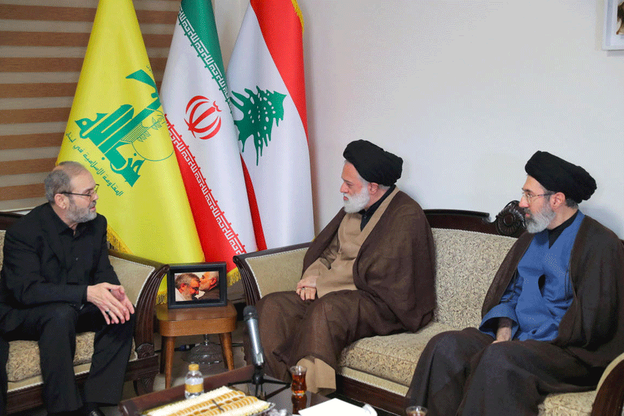 FILE PHOTO: Mojtaba Khamenei, the second son of Iran's Supreme Leader Ayatollah Ali Khamenei, visits Hezbollah's office in Tehran, Iran, October 1, 2024.