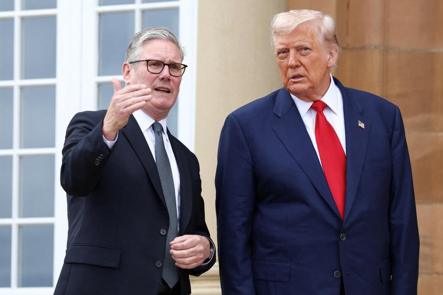 Keir Starmer and Donald Trump