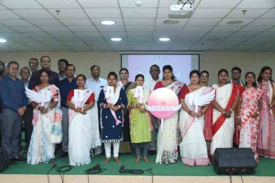 The launch of Project Udaan on the Raghabpur campus of St Xavier’s College on Sunday