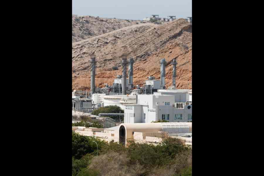 Oil refinery of Petroleum Development Oman in Muscat amid Iran war tensions
