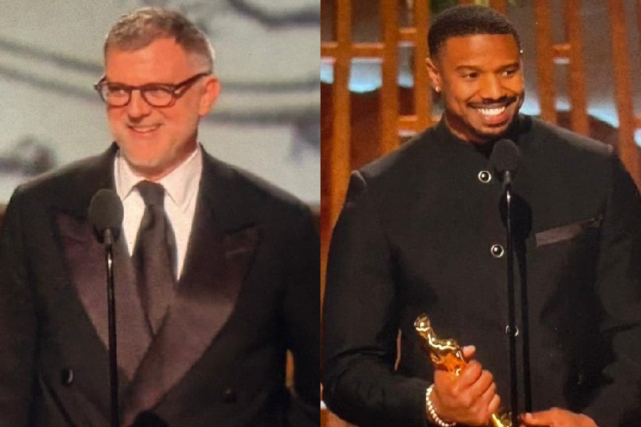 Paul Thomas Anderson, Michael B Jordan on Oscars stage