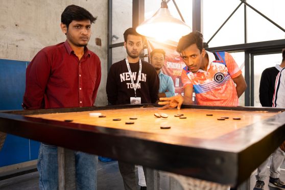 On campus, sporting competitions generated equal enthusiasm. The Student Activity Centre hosted matches in Carrom, Table Tennis, Chess and Badminton, where students displayed strategy, discipline and sportsmanship—values closely aligned with the institute’s ethos.