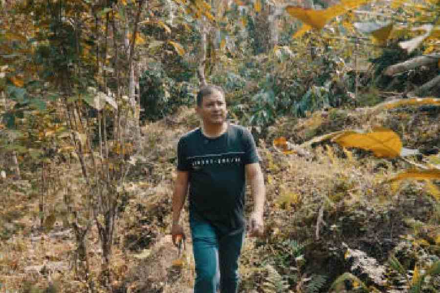 Adit Daga at one of his coffee plantations in Kalimpong