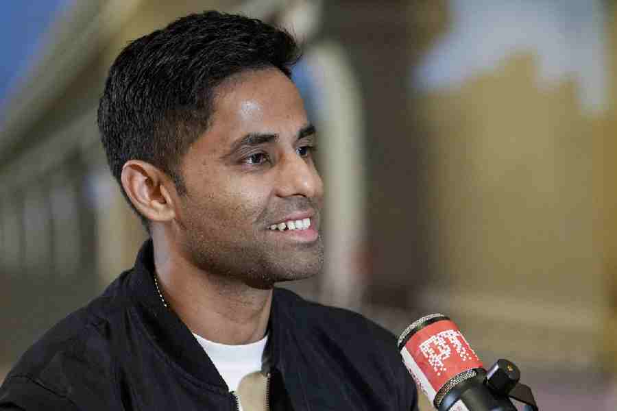 ICC Men's T20 World Cup-winning India captain Suryakumar Yadav speaks during an interview with PTI, in New Delhi, Sunday, March 15, 2026.