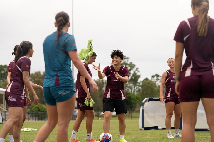 members of Brisbane Roar women's football club