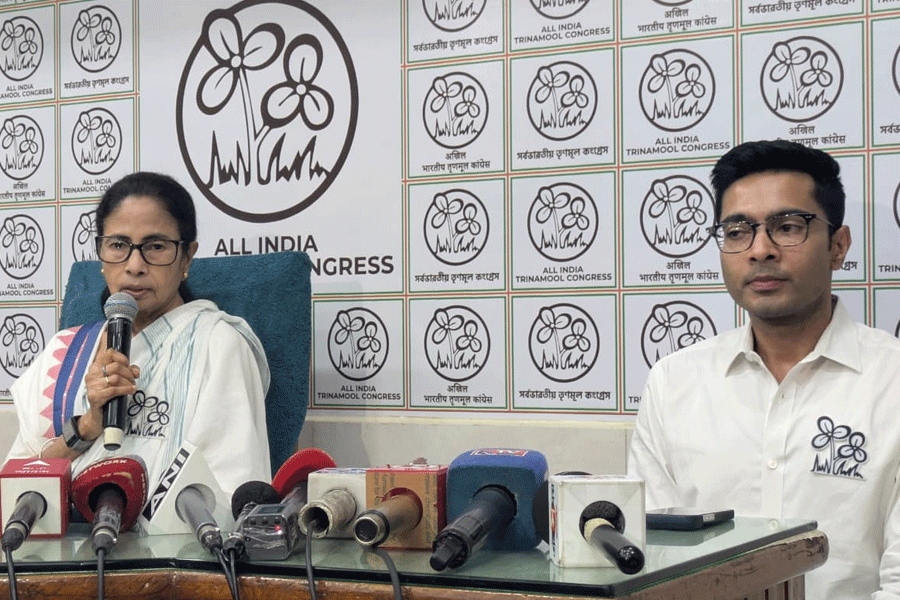 Mamata Banerjee and Abhishek Banerjee.