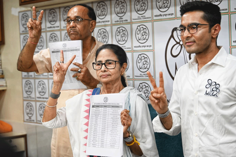 Mamata Banerjee and Abhishek Banerjee.