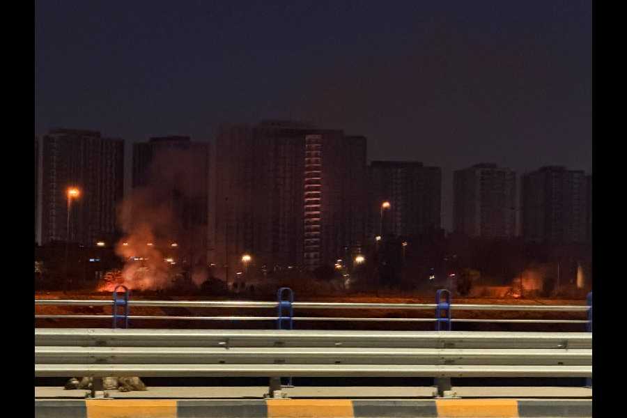 Smoke rises after attack on US Embassy compound in Baghdad